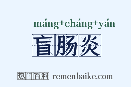 盲肠炎是什么意思的图片